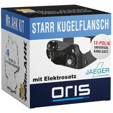 Oris Anhängerkupplung starr für VW T5 Bus Kasten 03-09 mit 13pol Elektrosatz