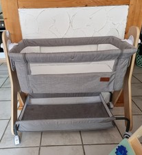 Beistellbett/ Stubenwagen Elegance Babybett Dreamy mit Holz grau