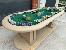 Monte Carlo Custom Made Pokerset Tisch + Keramik Pokerchips personalisiertes Design