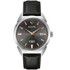 BULOVA Armbanduhr Automatikuhr Classic 96B422 Edelstahl schwarz 42mm B-Ware