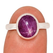 Natürlicher Rubin Stern -