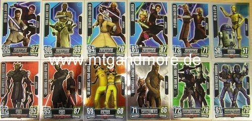 Star wars force attax - star, serie