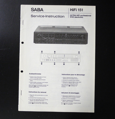 Original saba 9140 stereo - original,