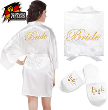 Damen Satin Morgenmantel