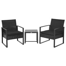 3-teiliges Rattan Terrassen