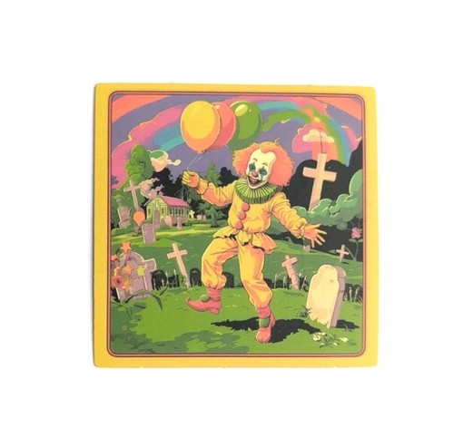 Psychedelic scary clown - scary,
