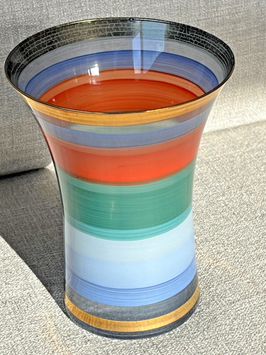 Handbemalte farbige vase - farbige, aus