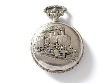 Deutsche Bahn DB Taschenuhr Savonette Gehäuse Ziseliert Kaiber Quartz ISA V81198