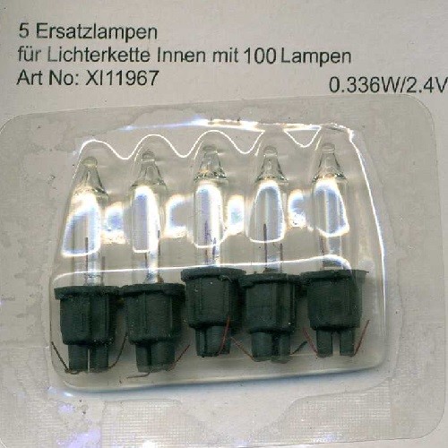 Ersatzlampen 5er 0 336w - ersatzlampen, 2,4v/0,336w