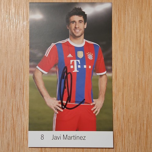 Signierte autogrammkarte javi - autogrammkarte,