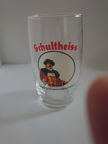Ddr schultheiss bierglas veb - ddr,
