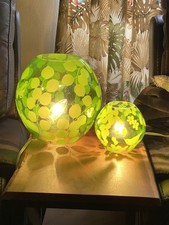IKEA Knubbig Green Table Lamps