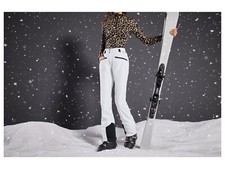 Damen Ski Softshellhose Skihose Winterhose Schneehose atmungsaktiv Weiß NEU