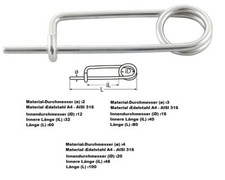 1 Fokkernadel Edelstahl A4