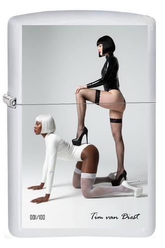 Zippo ebony ivory - &,