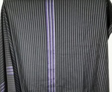 Stoff Rest Stretch schwarz weiß gestreift Nähen