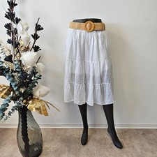 Damen Stufenrock Baumwolle –