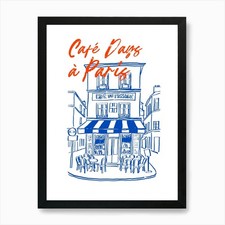 Cafe D'Ame Paris Kunstdruck