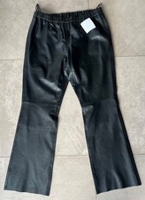 NEU! HEINE Lederhose Reg€199,- Kick-flare Legging Dehnbund Lammleder Hose XXL 48