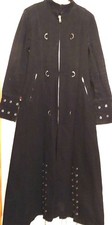 LIVING DEAD SOULS Mantel lang Black Coat Größe L (40) Gothic Rocker Emo Punk 