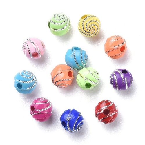 Acrylperlen 8mm acryl - acrylperlen,
