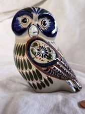 Mexikanische Handarbeit Mexico Mateos Eule Uhu Gemarkt Vintage 