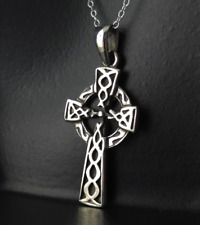 Anhänger Silber 925 Kelten Kreuz geschwärzt - detailreich & schön verziert