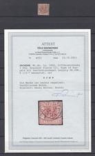 SACHSEN, 1850 Sachsendreier 1c