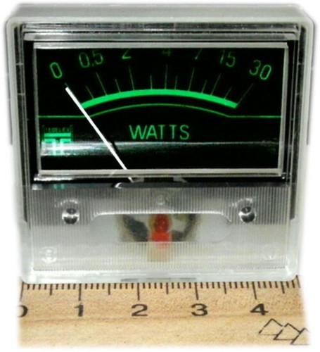 Meter neu watts - vu-meter, "watts"