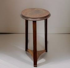 Blumentisch Blumensäule Massivholz Art Deco Antik ca. 68 cm