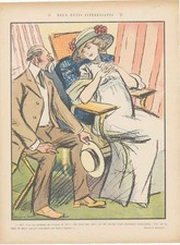 Original alter antiker Druck