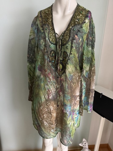 Seiden minikleid tunika murr - seiden,
