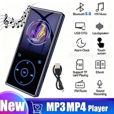 Bluetooth MP3 MP4 Player LCD Display HiFi Bass Musik Spieler FM Radio Audio 16GB