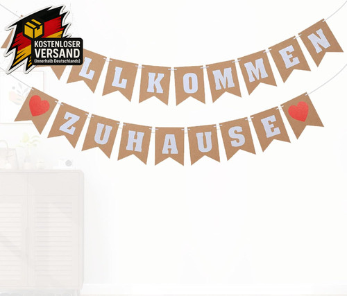 Willkommen zuhause banner - willkommen,