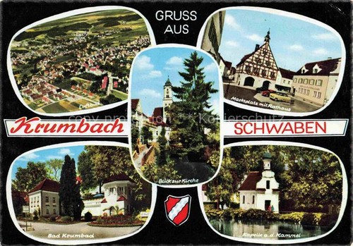 Krumbach schwaben luftbild - schwaben,