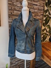 Jeansjacke Damen im Bikerlook