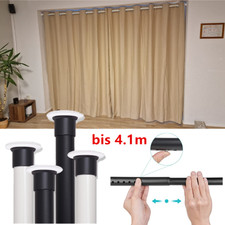 50-410cm Teleskopstange Edelstahl Ohne Bohren Verstellbare Duschvorhangstange