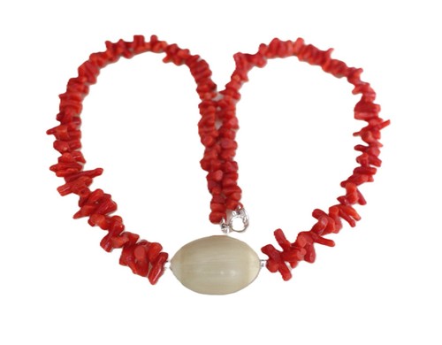 Bambuskorallen kette mit - bambuskorallen-kette,