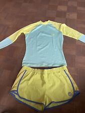 ROXY Surfwear rashguard Damen M L XL neon gelb türkis wie neu Longsleeve Shirt