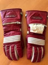 Hein Gericke 2in1 Damen Leder Motorradhandschuhe mit eingeb. Regenkombi -Gr. XS 