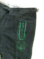 Trachtenhose++Kniebundhose++schwarz grün++Gr.S++Seppelhose