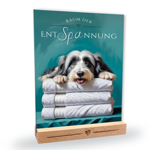 Hundeschild bearded collie - hundeschild,
