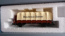 Holzwolle-Export Niederbordwagen mit Plane DR Tillig 14649 OVP TT Neu