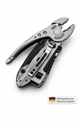 Edc multitool edelstahl - 9-in-1,