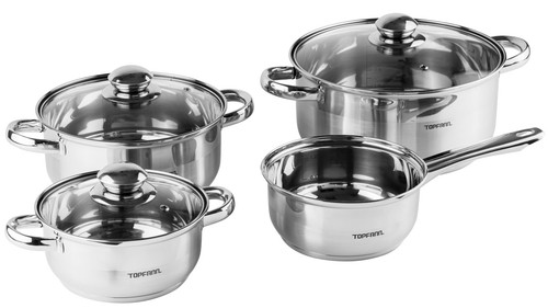 Teilig edelstahl induktion - edelstahl,