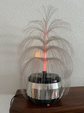 Vintage Faseroptik-Lampe / Fasernlampe, verchromt aus den 70er Jahre
