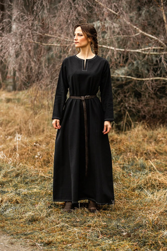 Wikinger unterkleid schwarz - wikinger,