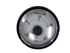 Drehzahlmesser 4.000 RPM Weiß 52mm VDO NEU Original A2C53210900 #1