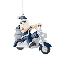 NFL Dallas Cowboys Baumschmuck Santa on Motorcycle Anhänger Ornament 1069