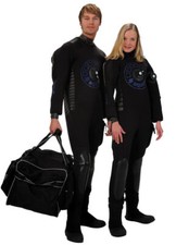 aquata Trockentauchanzug Crash 5mm Neopren Rücken RV  Tauchanzug Drysuit